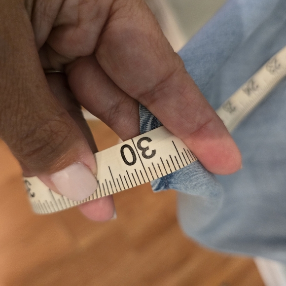 Women's Denim Off the Shoulder Dress by Mossimo, Size Medium - Picture 7 of 8